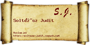 Soltész Judit névjegykártya